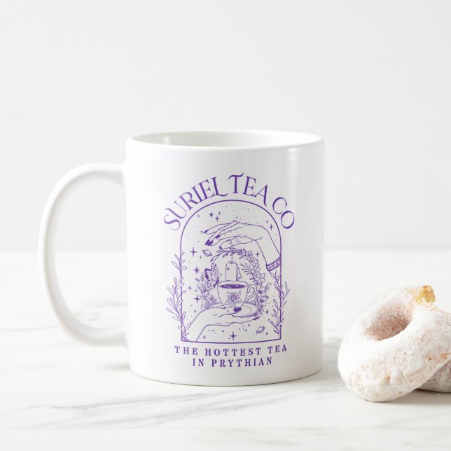 Taza De Café Suriel Tea Co Company ACOTAR Velaris 3WH3 (Con donut)