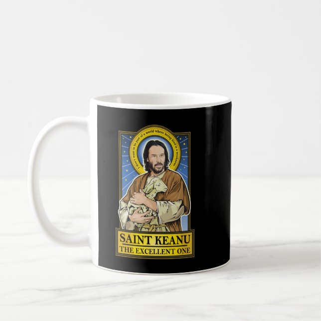 Taza De Café Surprise Gift Keanu Art Reeves Gifts Music Fan (Izquierda)