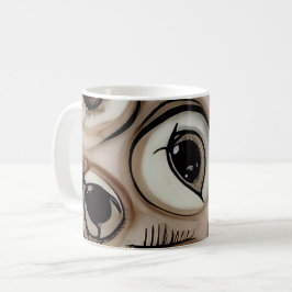Taza De Café Surreal Creepy Eyes Horror Weirdcore Melting Flesh