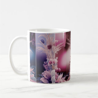 Taza De Café Surreal Dreamy Floral Split Panel Art Classic Mug
