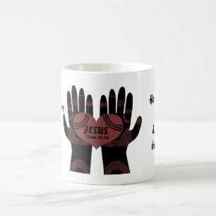 Taza De Café Sus manos están cicatrizando las manos