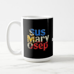 Taza De Café Sus Mary Osep Personalizable del Orgullo Filipino