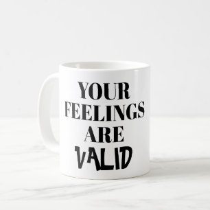 TAZA DE CAFÉ SUS SENTIMIENTOS SON VÁLIDOS - INTROVERTIR