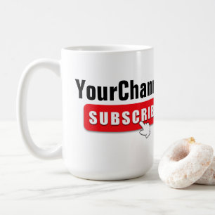 Taza De Café Suscríbete Personalizado TuCanal