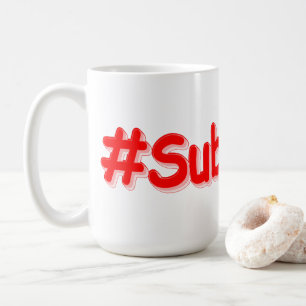Taza De Café "Suscribir" Diseño Cuto. ¡Hazte con una en Zazzle