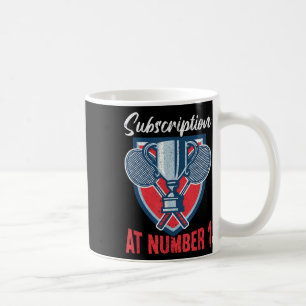 Taza De Café Suscripción en el número 1 de bádminton divertido
