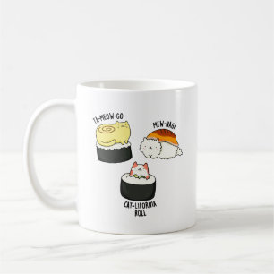 Taza De Café Sushi Cats divertidos Sushi Pun