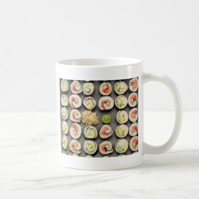 Taza De Café Sushi Con Wasabi Y Ginger (Derecha)