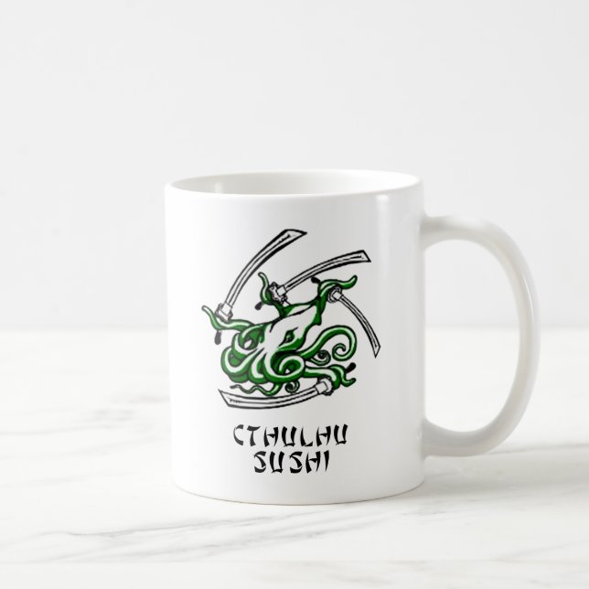 Taza De Café Sushi de Cthulhu (Derecha)