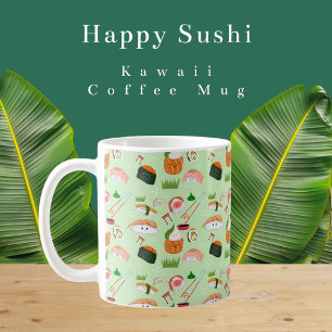 Taza De Café  Sushi Feliz Kawaii 