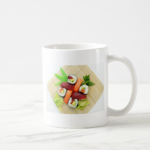Taza De Café Sushi japonés delicioso delicioso alimento asiátic