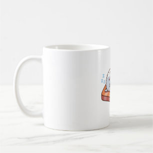 Taza De Café Sushi japonés kawaii durmiendo y babeando es graci