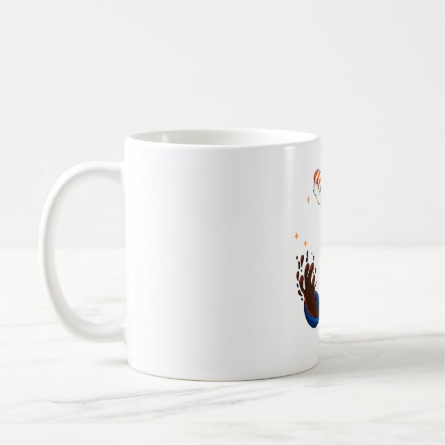 Taza De Café Sushi me hace feliz (Izquierda)
