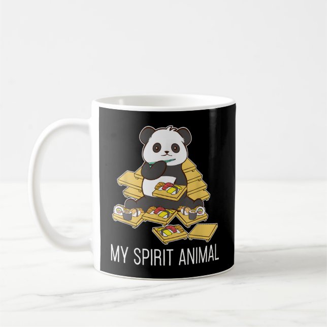 Taza De Café Sushi Panda My Spirit Animals Coreano (Izquierda)