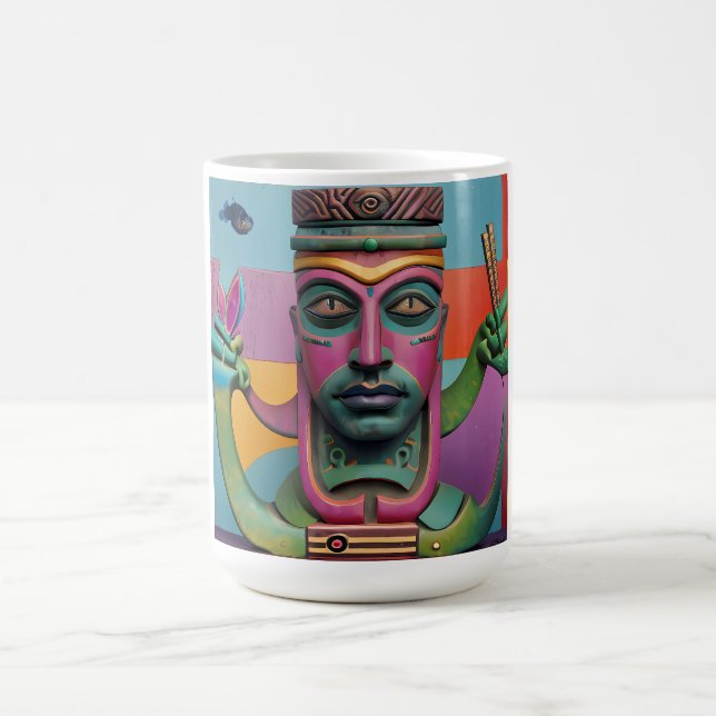 Taza De Café Sushi Radio Tiki Man (Centro)