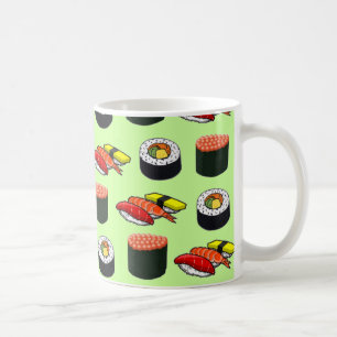 Taza De Café Sushi verde wasabi