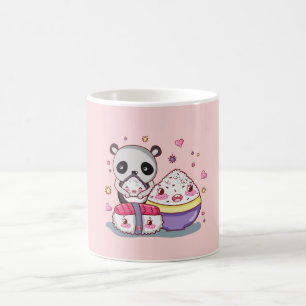 Taza De Café  Sushi Y Rolls Kawaii Sushi Café Mug