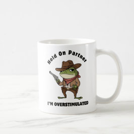 Taza De Café Suspender a la pareja estoy excesivamente estimula