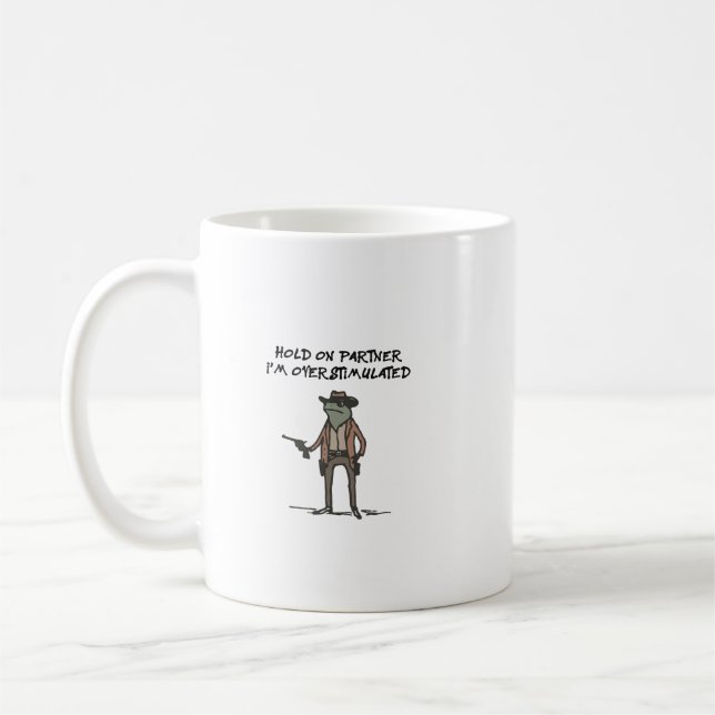 Taza De Café Suspender Socio Im Sobreestimulado (Izquierda)