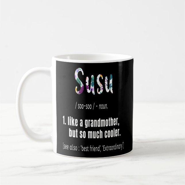 Taza De Café Susu Como Abuela Pero Mucho Día de la Madre (Izquierda)