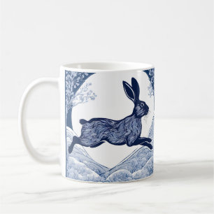 Taza De Café Susurros de invierno de liebre mágica