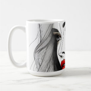 Taza De Café Susurros de la naturaleza - Belleza femenina en fl