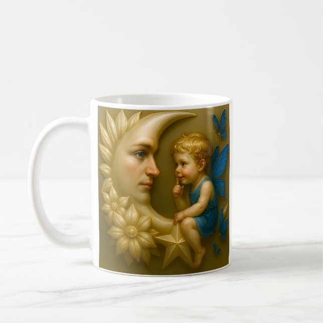 Taza De Café Susurros de luna y hadas (Izquierda)