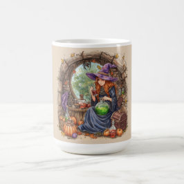 Taza De Café Susurros de Magia, Bella Bruja y su Poción