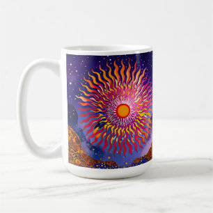 Taza De Café "Susurros solares en el cielo" El sol