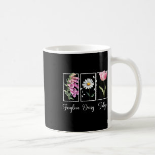 Taza De Café Sutil Floral Liberal Resiste Protesta Digitalis Ma