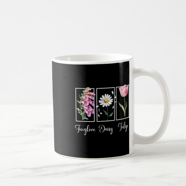 Taza De Café Sutil Floral Liberal Resistir Protesta Digitalis M (Derecha)