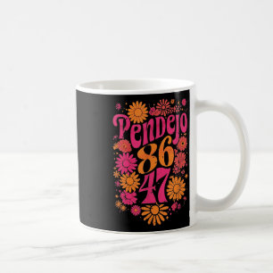 Taza De Café Sutil Groovy Retro Pendejo Floral Anti-trump