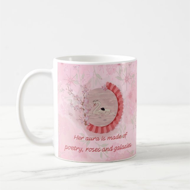 Taza De Café Swan elegante Mug (Izquierda)