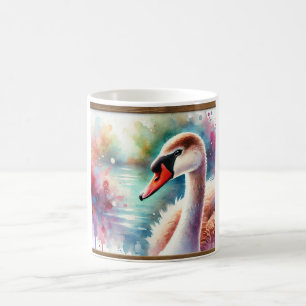 Taza De Café Swan Goose Beauty 130724AREF121 - Watercolor