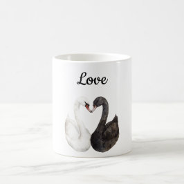 Taza De Café Swans de amor