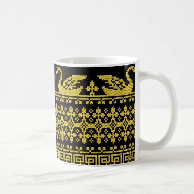 Taza De Café Swans de oro (Derecha)