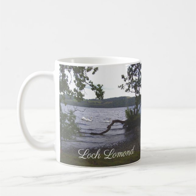 Taza De Café Swans en Loch Lomond (Izquierda)