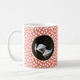 Taza De Café Swans Foto con fondo triángulo