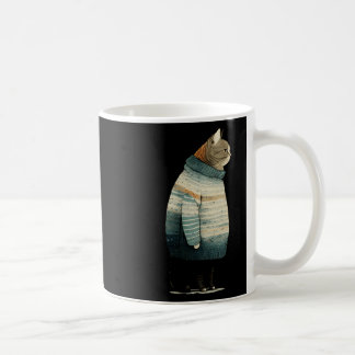 Taza De Café Swea_1 de impresión de gatos de invierno