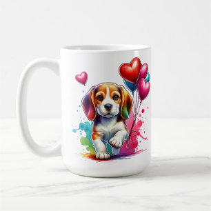Taza De Café Sweet Beagle Pup Valentine