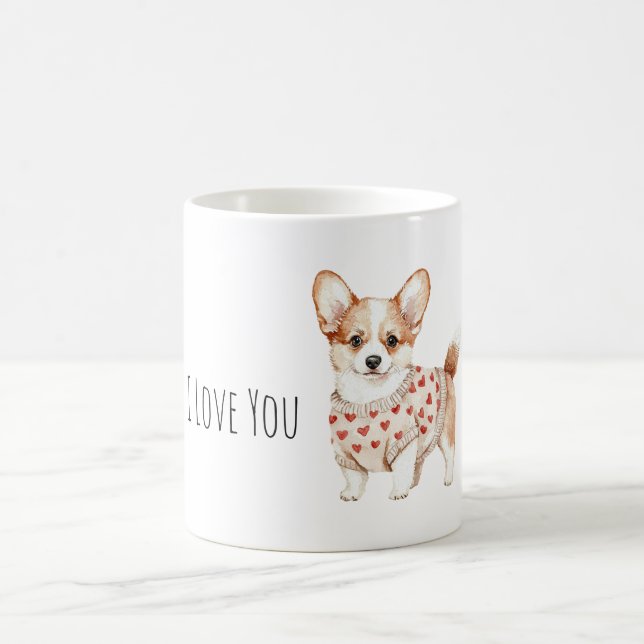 Taza De Café Sweet Cream Dog Love You (Centro)