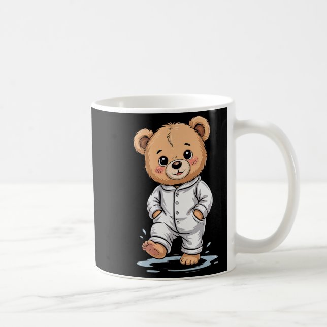 Taza De Café Sweet Dreams Cool Teddy Bear With Pajamas Premium  (Derecha)