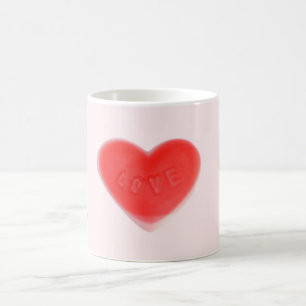 Taza De Café Sweet Heart Pink Mug de 'Me encanta T'