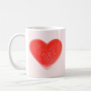 Taza De Café Sweet Heart Pink 'Your Text' mug