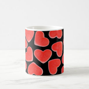 Taza De Café Sweet Hearts Black Mug