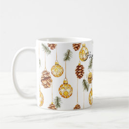 Taza De Café Sweet Honey Bees Pine Cones