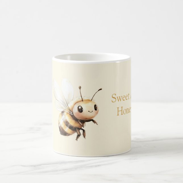 Taza De Café Sweet Honey Cute Happy Bee (Centro)
