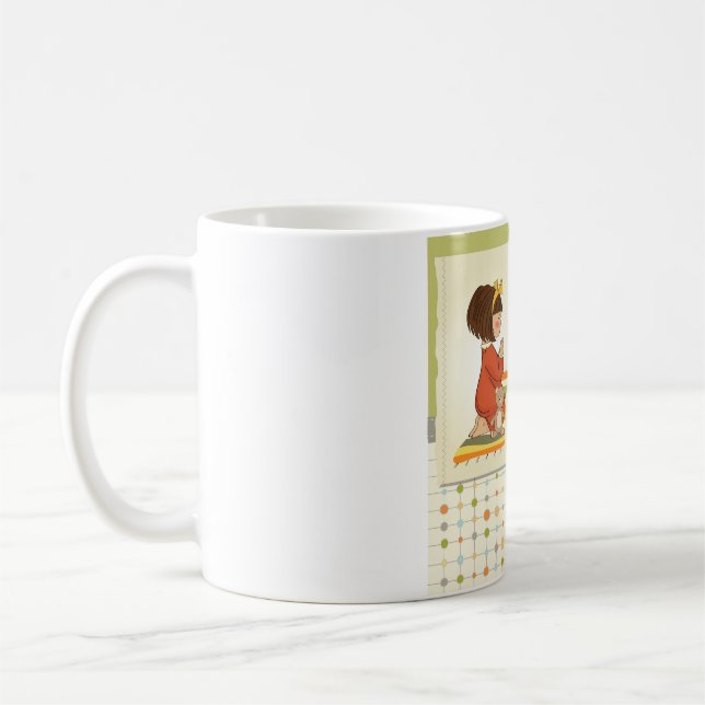 Taza De Café Sweet Praying Girl Thank You God (Izquierda)