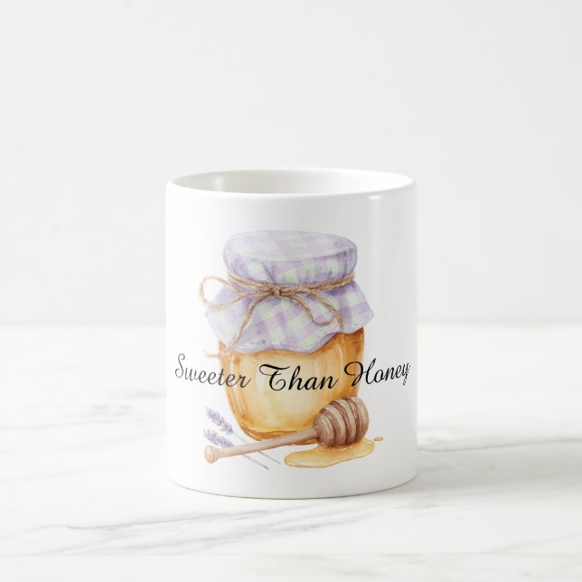 Taza De Café Sweeter Than Honey Lavender Jar (Centro)