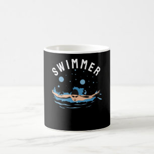 Taza De Café Swimmer - Diseño perfecto para nadadores